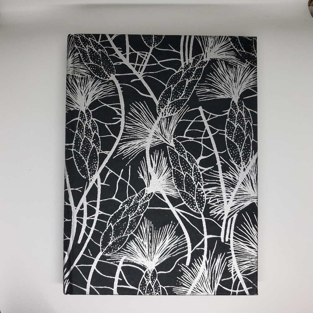 Recycled Cotton Journal Black/Silver -6"x8"